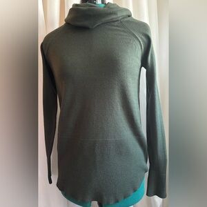 Cozy Green Cowl Neck Sweater